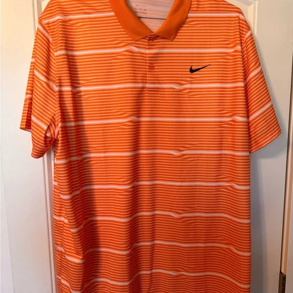 Nike | Shirts | Nike Golf Shirt Mens Sz 2xl Orange New With  display picture 2